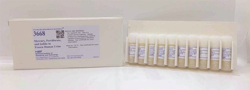 SRM 3668 - 冷凍人尿中的汞、高氯酸鹽和碘化物