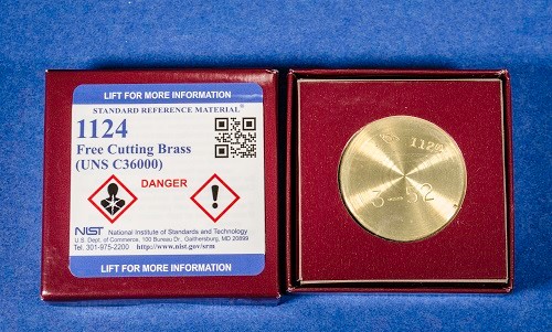 SRM 1124 - 自由切割黃銅(UNS 36000)標準品
