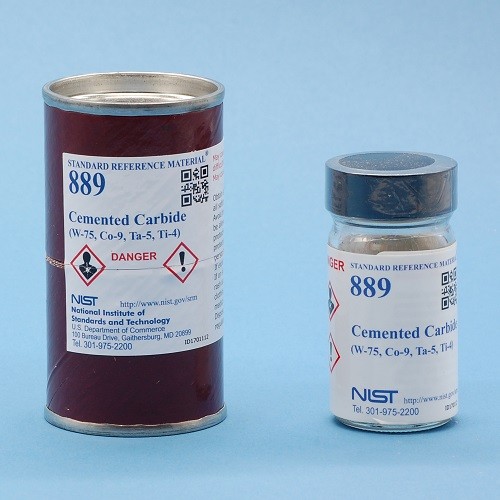 SRM 889 - 硬質(zhì)合金(W-75，Co-9，Ta-5，Ti-4)標準品