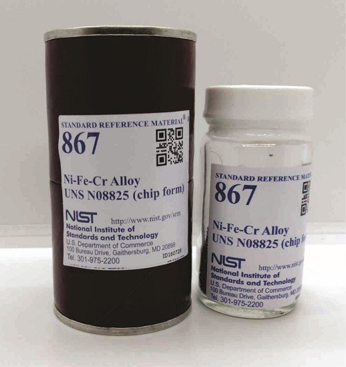 SRM 867 - Ni-Fe-Cr合金UNS N 08825(晶片形式)標準品
