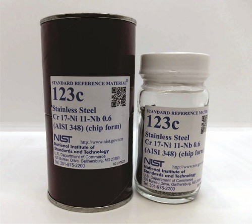 SRM 123c - 不銹鋼，Cr-Ni-Nb(AISI 348)標準品